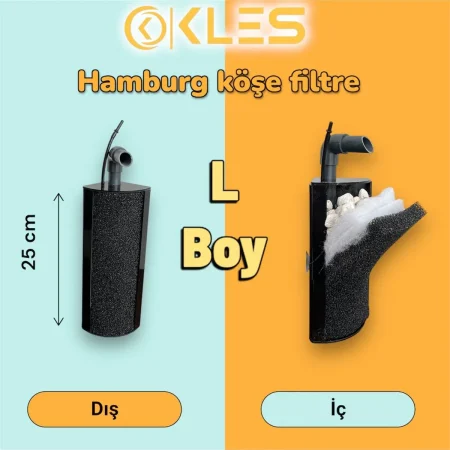 HAMBURG KÖŞE FİLTRE L BOY 25 CM KLES