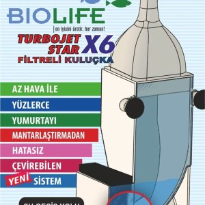 Biolife Turbo Jetstar X6 Akvaryum Kuluçka Beyaz
