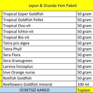 Japon & Oranda Yem Paketi