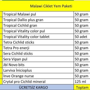 Malawi Ciklet Yem Paketi