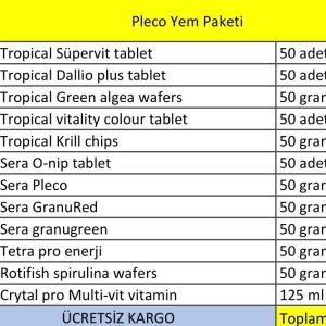 Pleco Yem Paketi