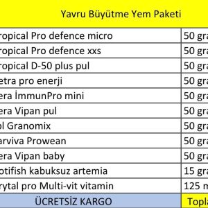 Yavru Büyütme Yem Paketi