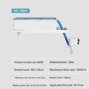 WaterBear 2880F Akvaryum Tepe Filtre 30w 1800 l/h